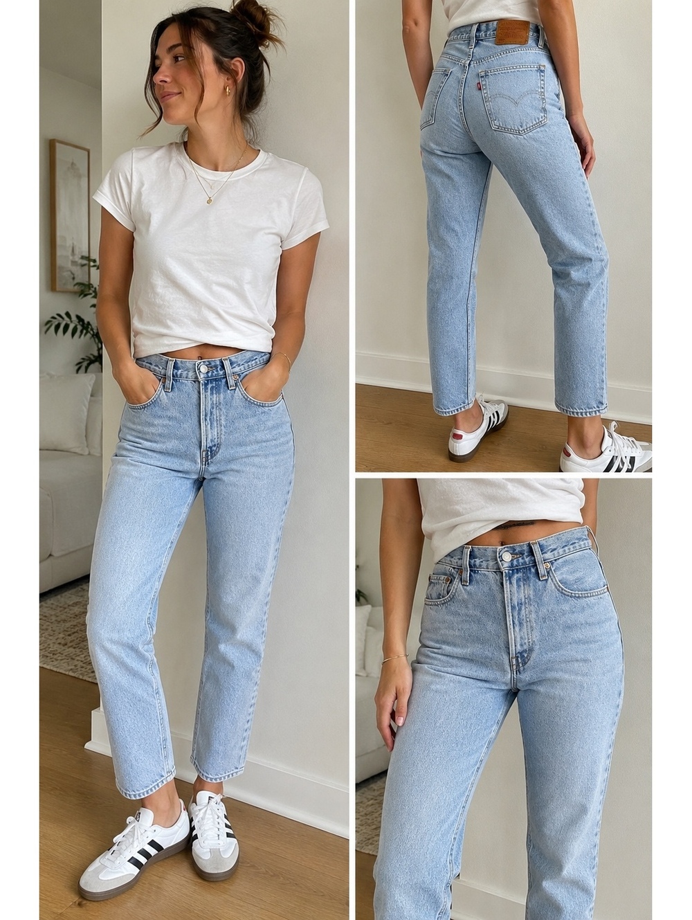 Levi’s Women’s 501 Premium Big E Crop Jeans W25 L26 Montgomery Light Wash